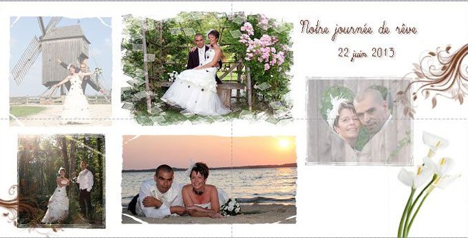 album photo mariage relie